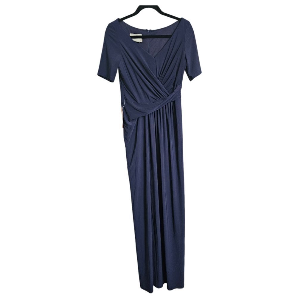 NWT BHLDN Chelle‎ Navy Blue Jersey Gown Maxi Dress - Size 8